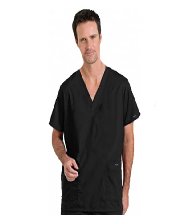Stretchable Scrub set 5 pocket solid unisex cargo with pencil pocket top half sleeve (2 pkt top, 2 pkt pant) 1 cargo pkt 1 back pkt