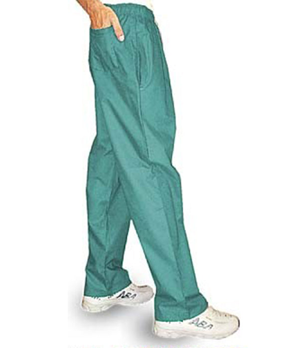 Stretch Unisex 3-Pocket Scrub Pant 2 Side 1 Back Pocket Waistband with Elastic and Drawstring both