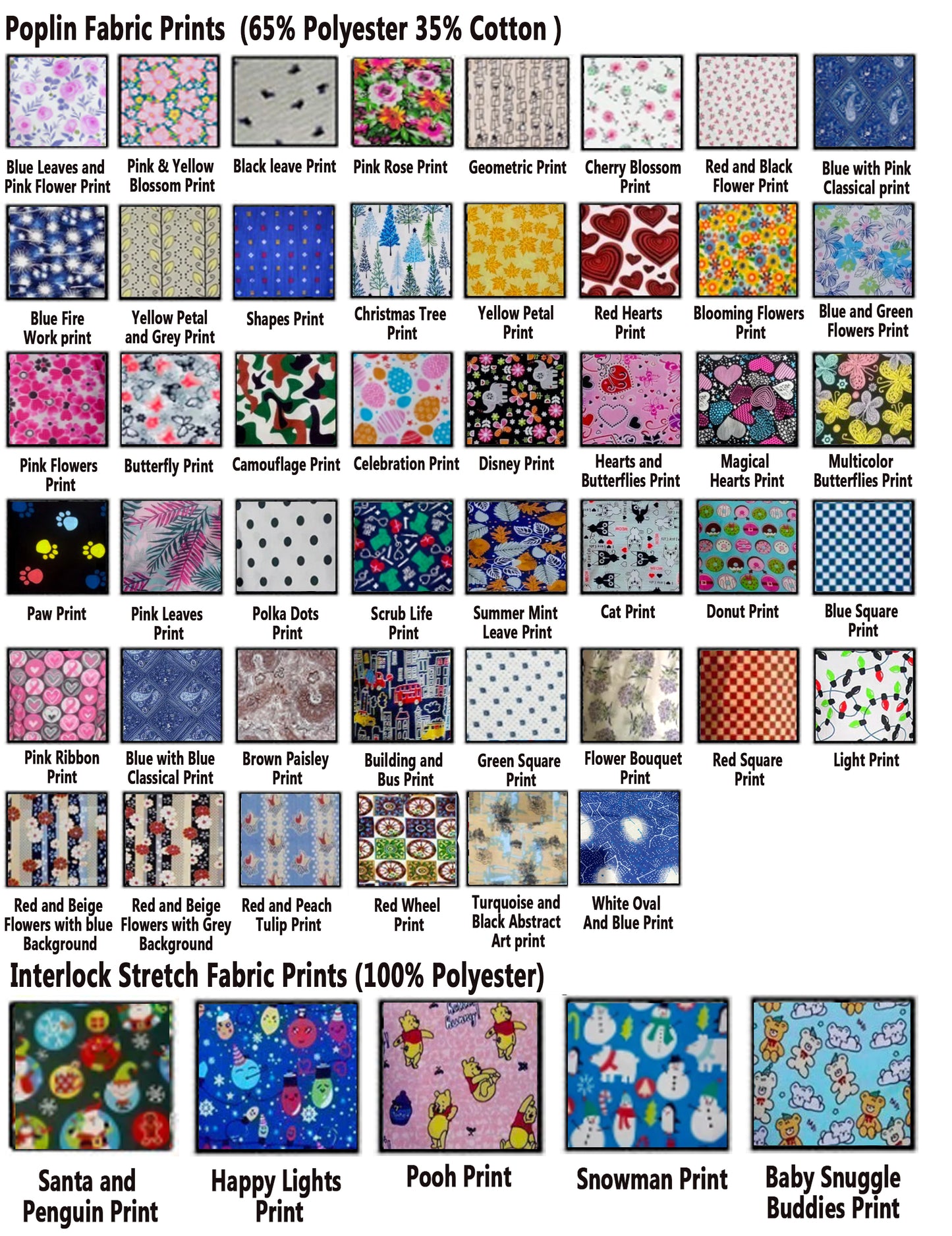 Poplin Scrub Caps in Multiple Prints