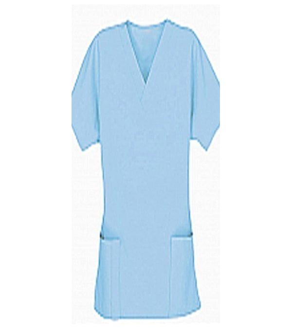 Poplin Women Scrub Top V Neck - 2 Pockets with Pencil Pocket, Half Sleeves