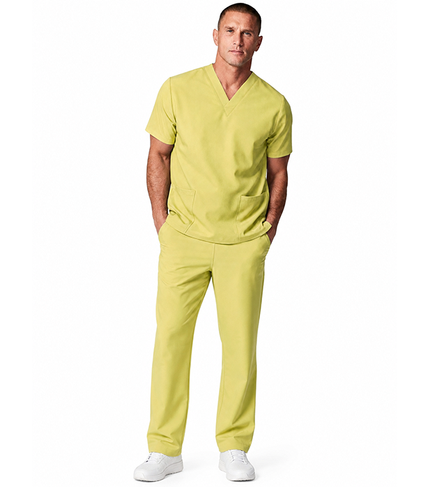 Poplin Unisex Scrub Set - 4 Pockets, Half Sleeves (2-Pocket Top & 2-Pocket Pant)